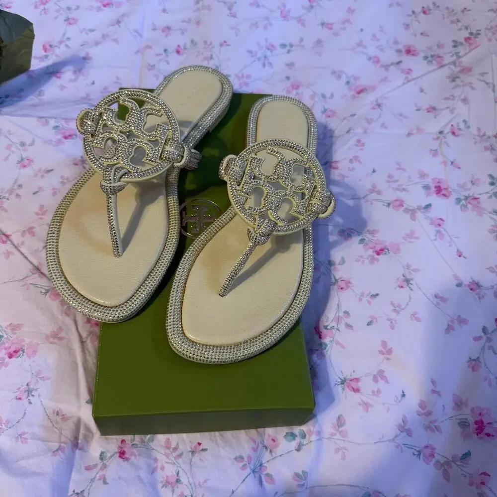 Tory Burch MILLER PAVÉ KNOTTED SANDAL